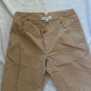 Banana Republic Beige Striped Trousers